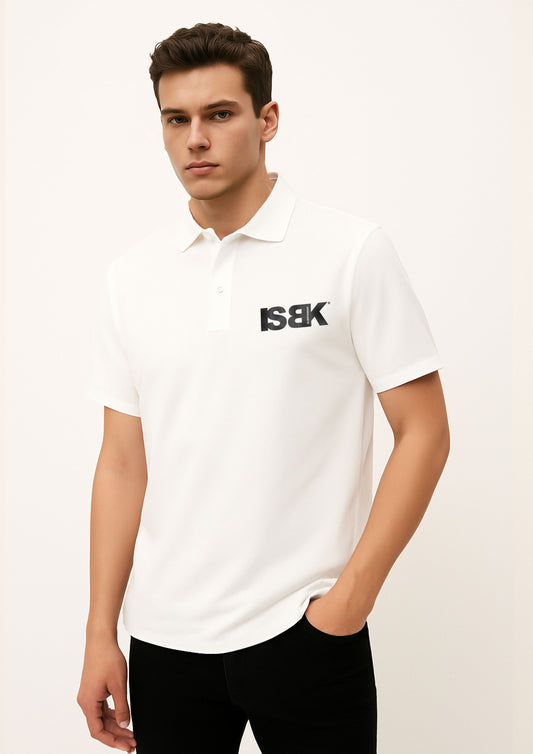 POLO MANICA CORTA PIQUET BLANK