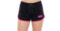 Art. 30 -  SHORT DONNA NERO stampa fuxia