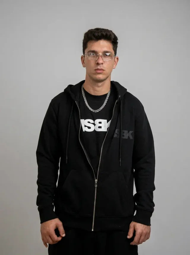 Art. 13 -  felpa con cappuccio zip